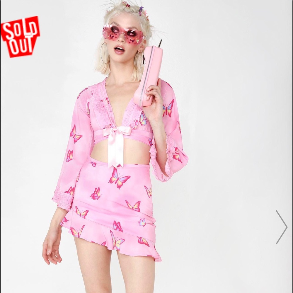 Butterfly two piece outfit